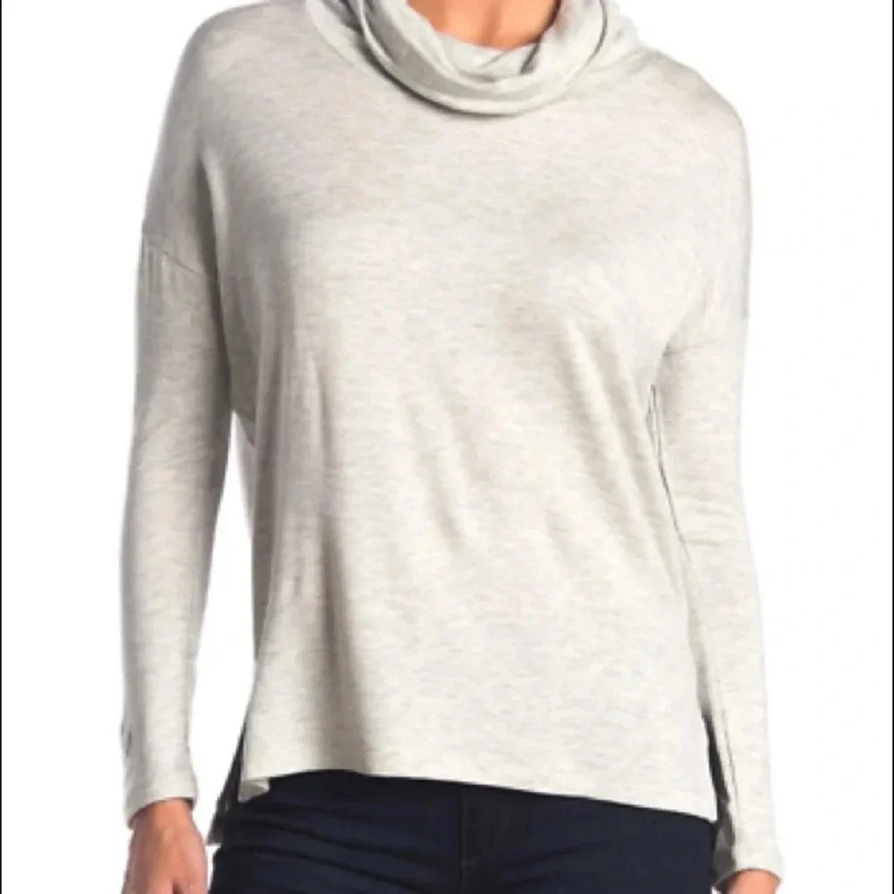 Workshop republic clothing French Terry cowl neck blue Sweater S